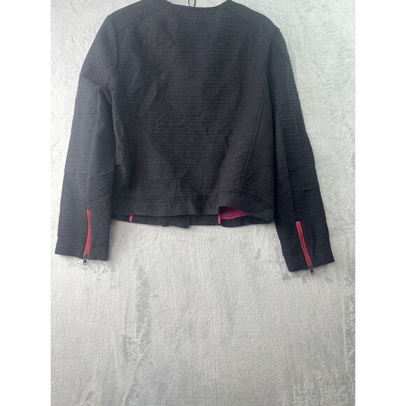 Halogen Black Blazer w/ Pink Zipper – Size XL - Picture 3 of 6